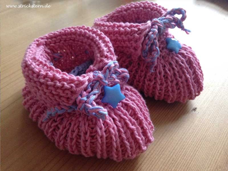 Strickmuster Babyschuhe