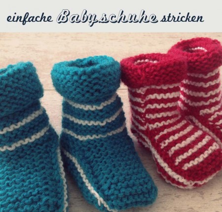 Babyschuhe Stricken Kostenlose Strickanleitung Strickstern