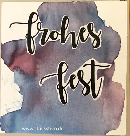 Weihnachtskarten Basteln Aquarellkarten Personlicher Weihnachtsgruss